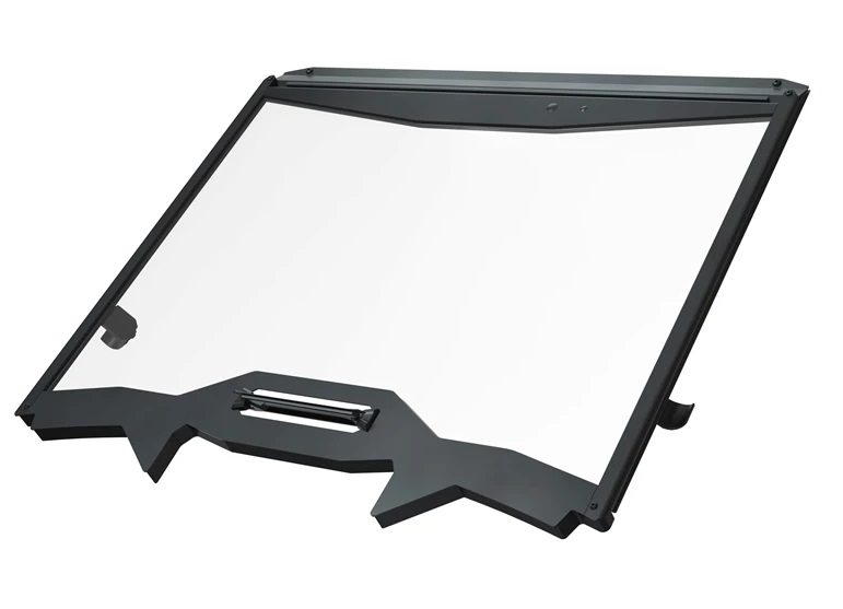 パーツ polaris Lock & Ride Full Vented Windshield - Hard Coat Poly, 2-Seat